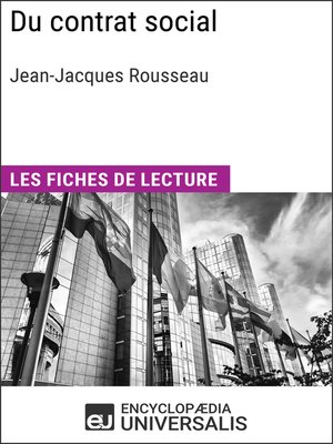 cover image of Du contrat social de Jean-Jacques Rousseau